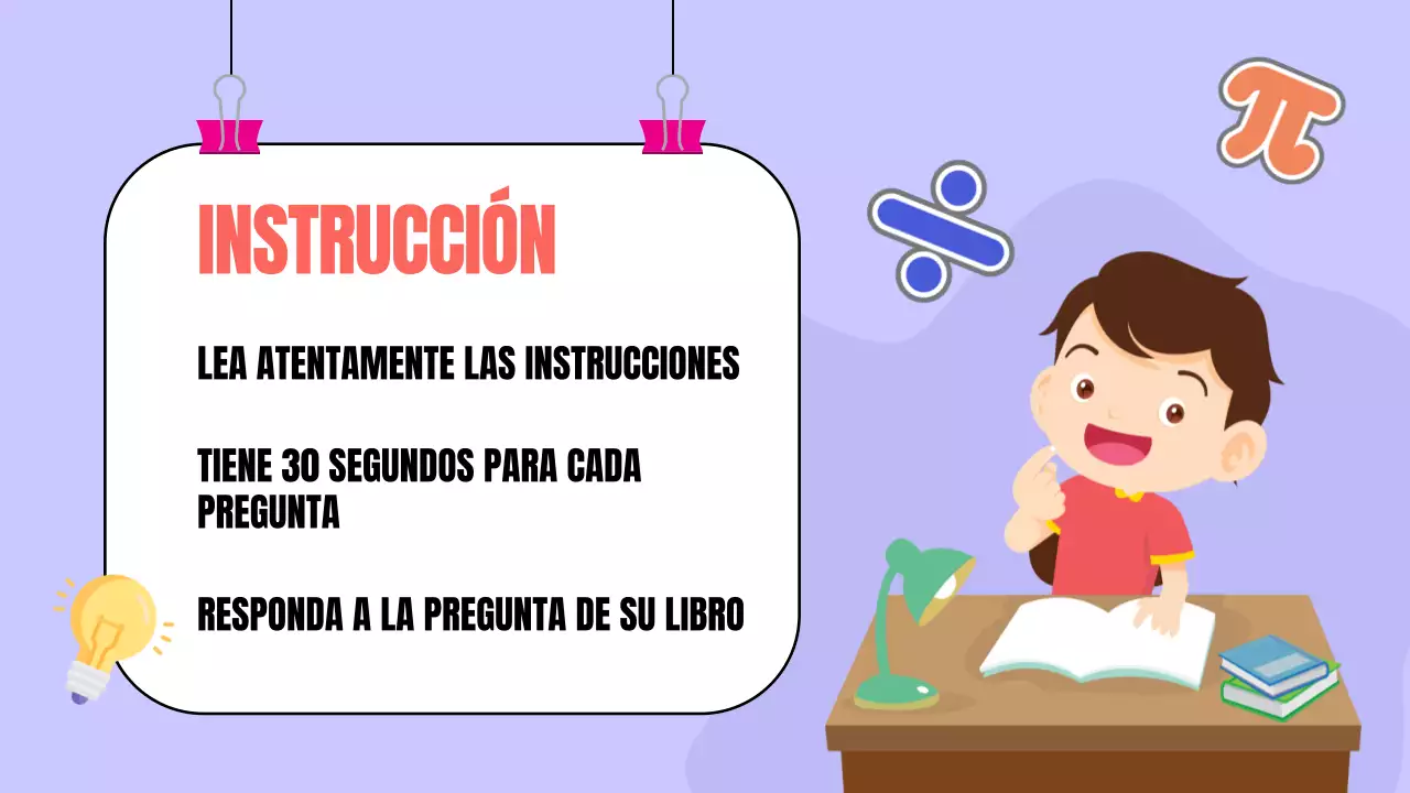 Yellow Animation Math Quiz Study Material