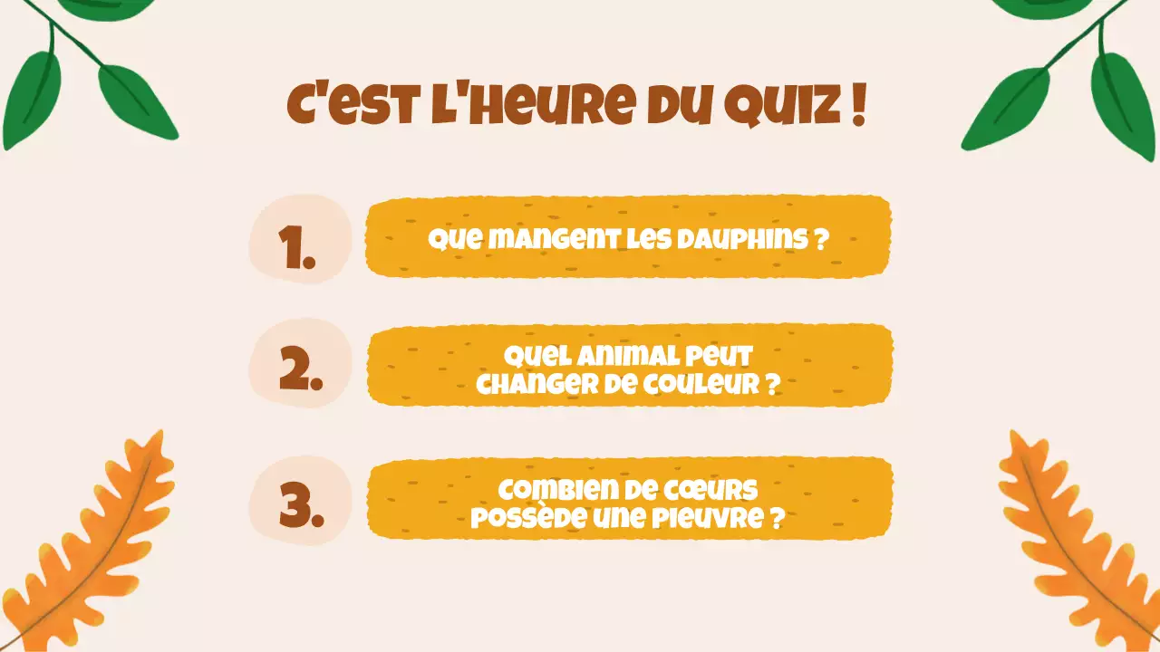 Beige Animation Découverte des animaux Matériel d'étude
