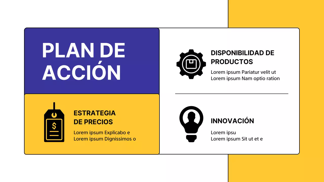 Encuesta de análisis de la competencia Yellow Modern