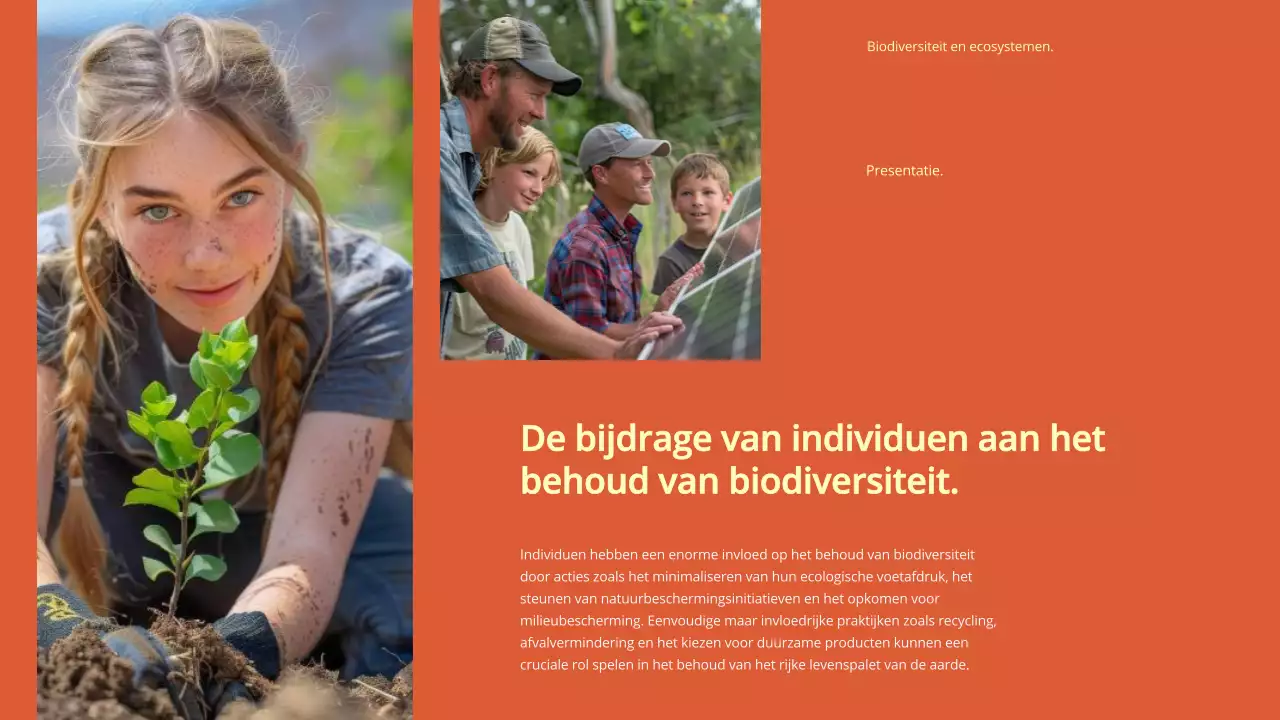 Groen Modern Biodiversiteit en Ecosystemen Studiemateriaal
