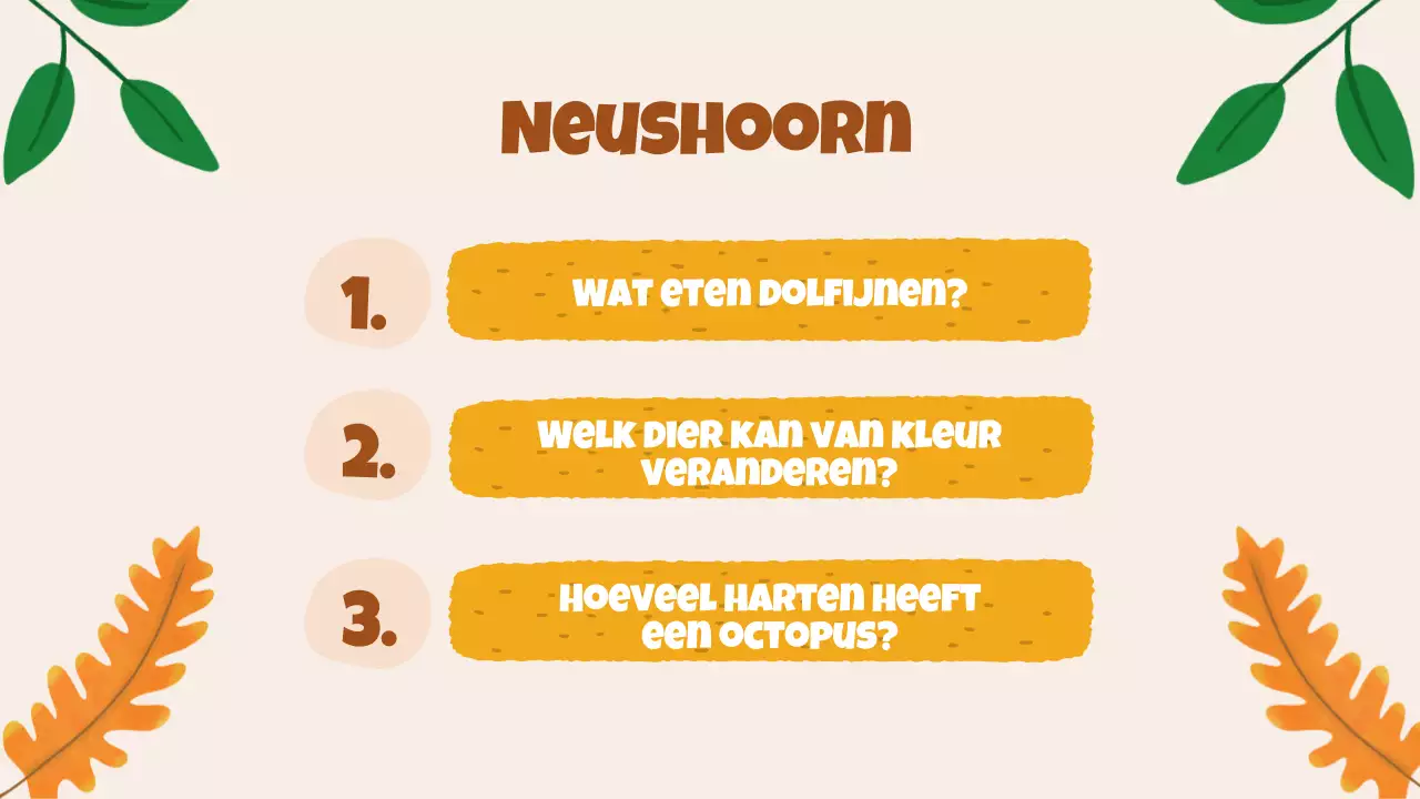 Beige animatie Ontdek dieren studiemateriaal