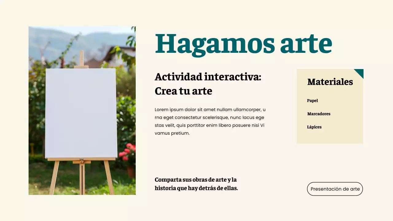 Amarillo Verde Simple La magia del arte Material de estudio