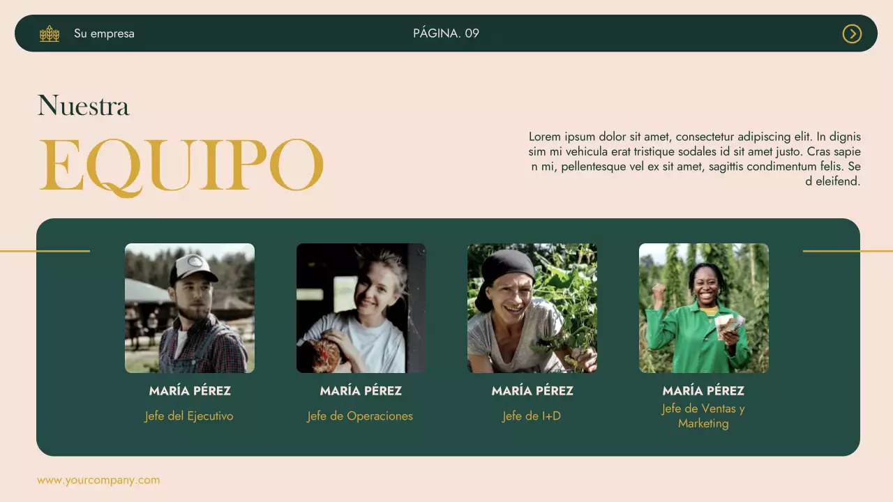 Green Khaki Modern Agrifarm Business Presentación de la empresa