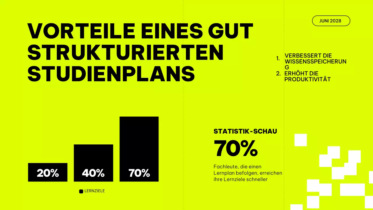 Grauer und kalkfarbener Trend zur Verbesserung des Studienplans Unterrichtsmaterial