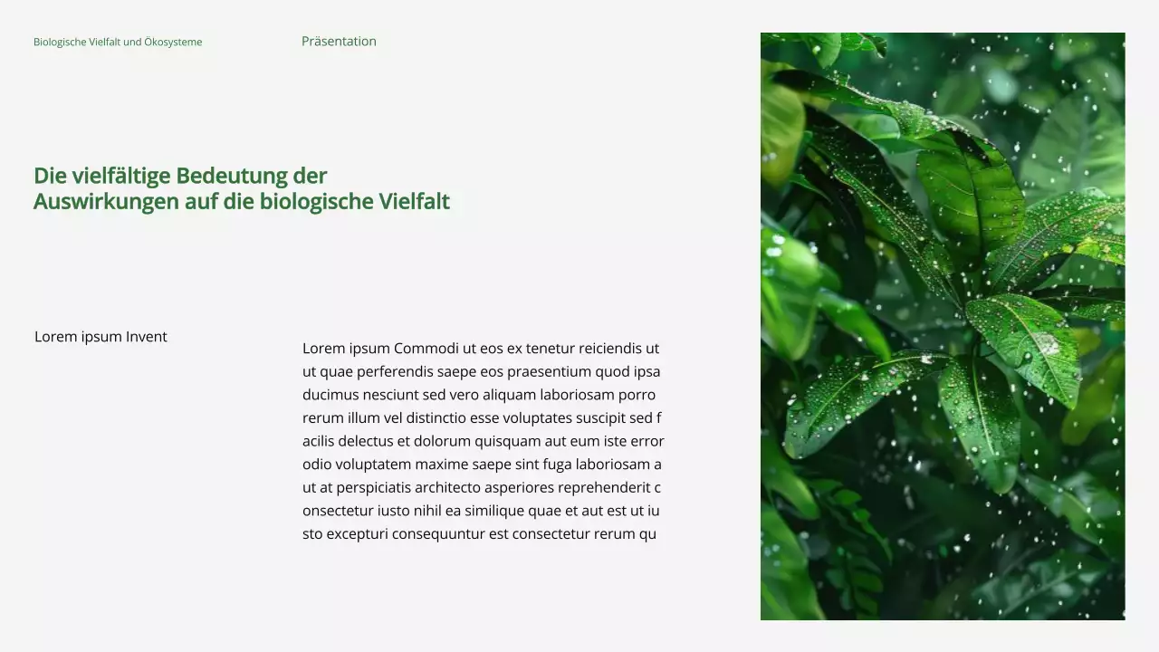 Green Modern Biodiversität und Ökosysteme Studienmaterial