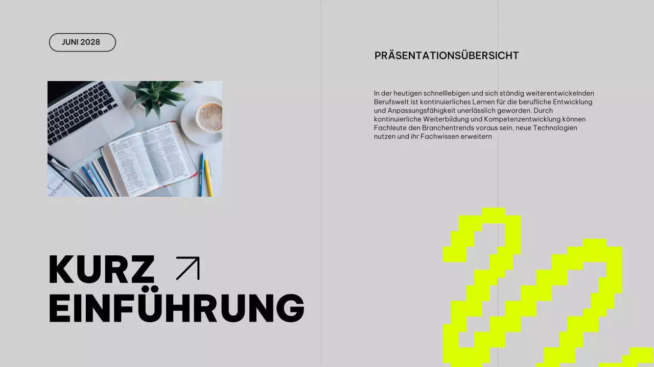 Grauer und kalkfarbener Trend zur Verbesserung des Studienplans Unterrichtsmaterial