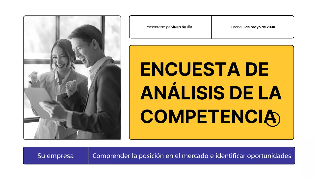 Encuesta de análisis de la competencia Yellow Modern