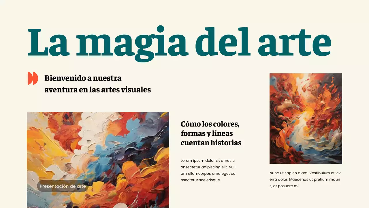 Amarillo Verde Simple La magia del arte Material de estudio