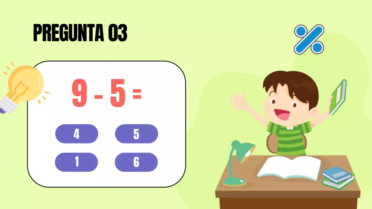 Yellow Animation Math Quiz Study Material