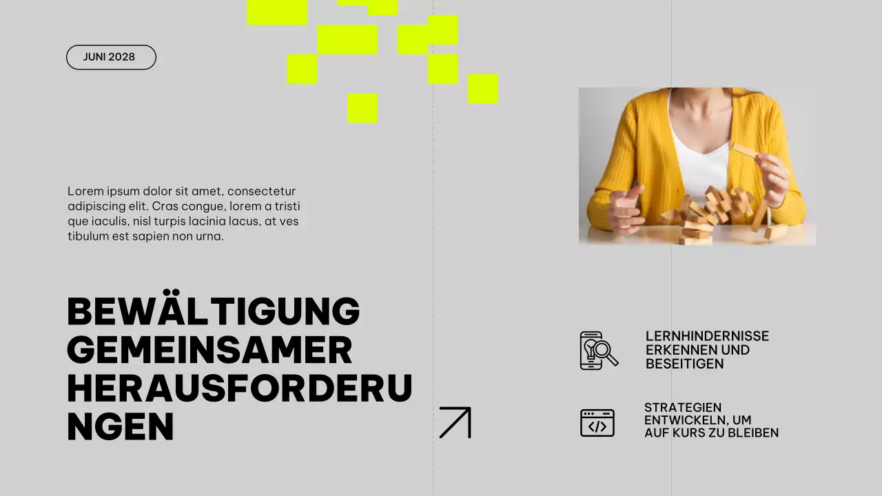 Grauer und kalkfarbener Trend zur Verbesserung des Studienplans Unterrichtsmaterial