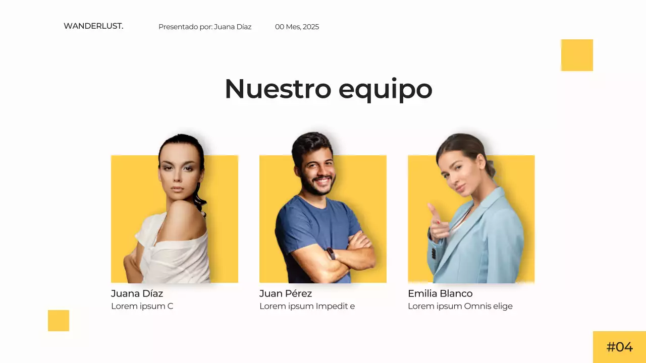 Blanco Amarillo Moderno Simple Minimal Agencia de Viajes Presentación Campaña Publicitaria