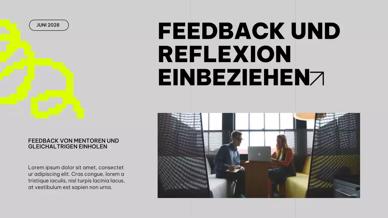 Grauer und kalkfarbener Trend zur Verbesserung des Studienplans Unterrichtsmaterial