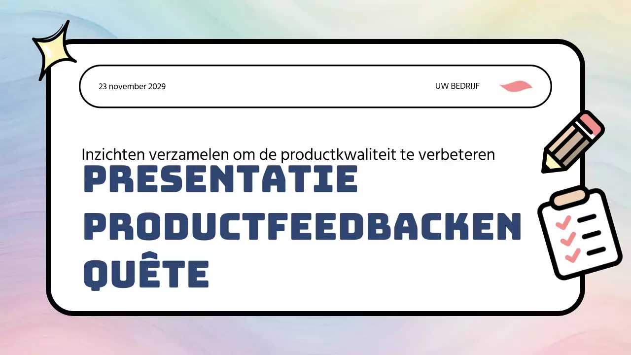 Rainbow Modern Feedback enquête