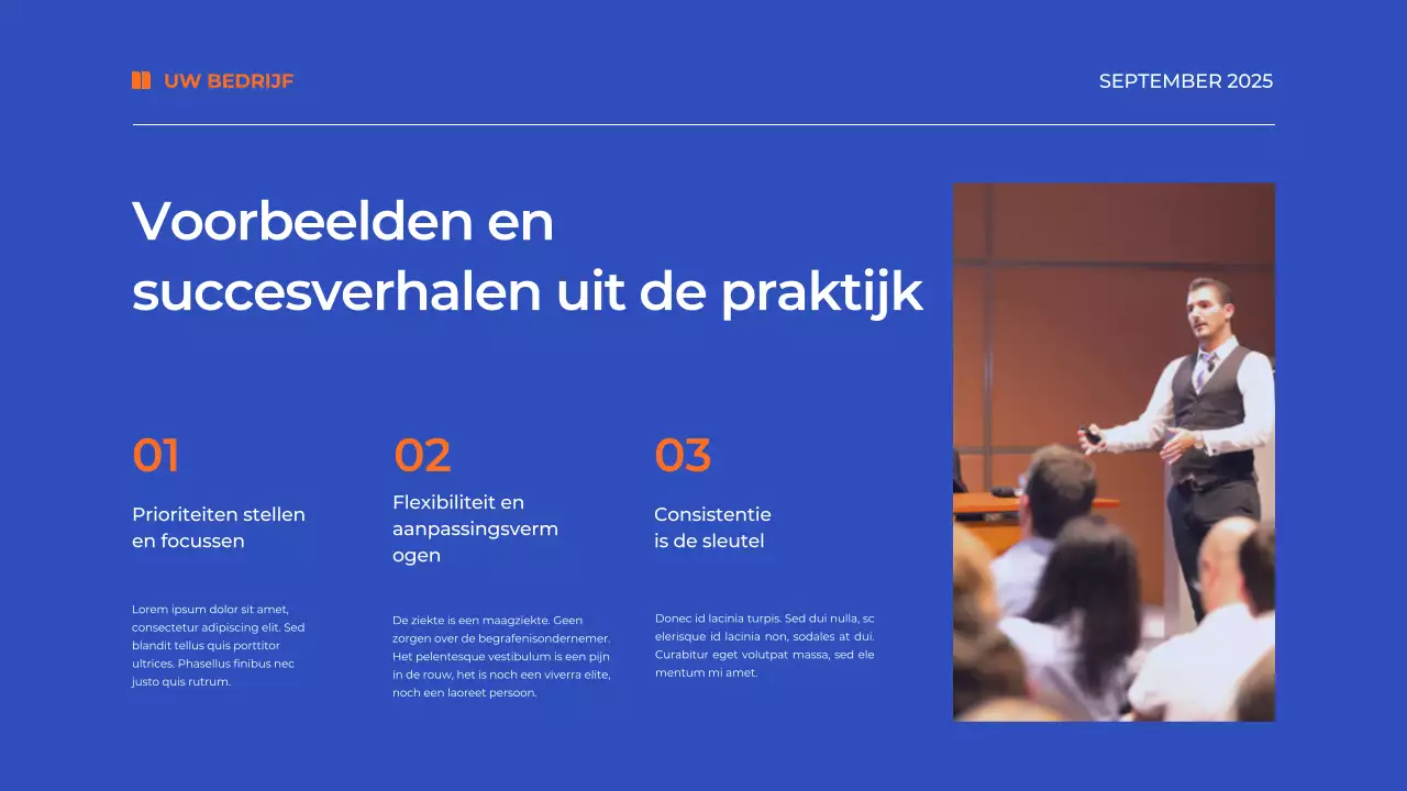 Blue Simple Time Management Plan Studiemateriaal