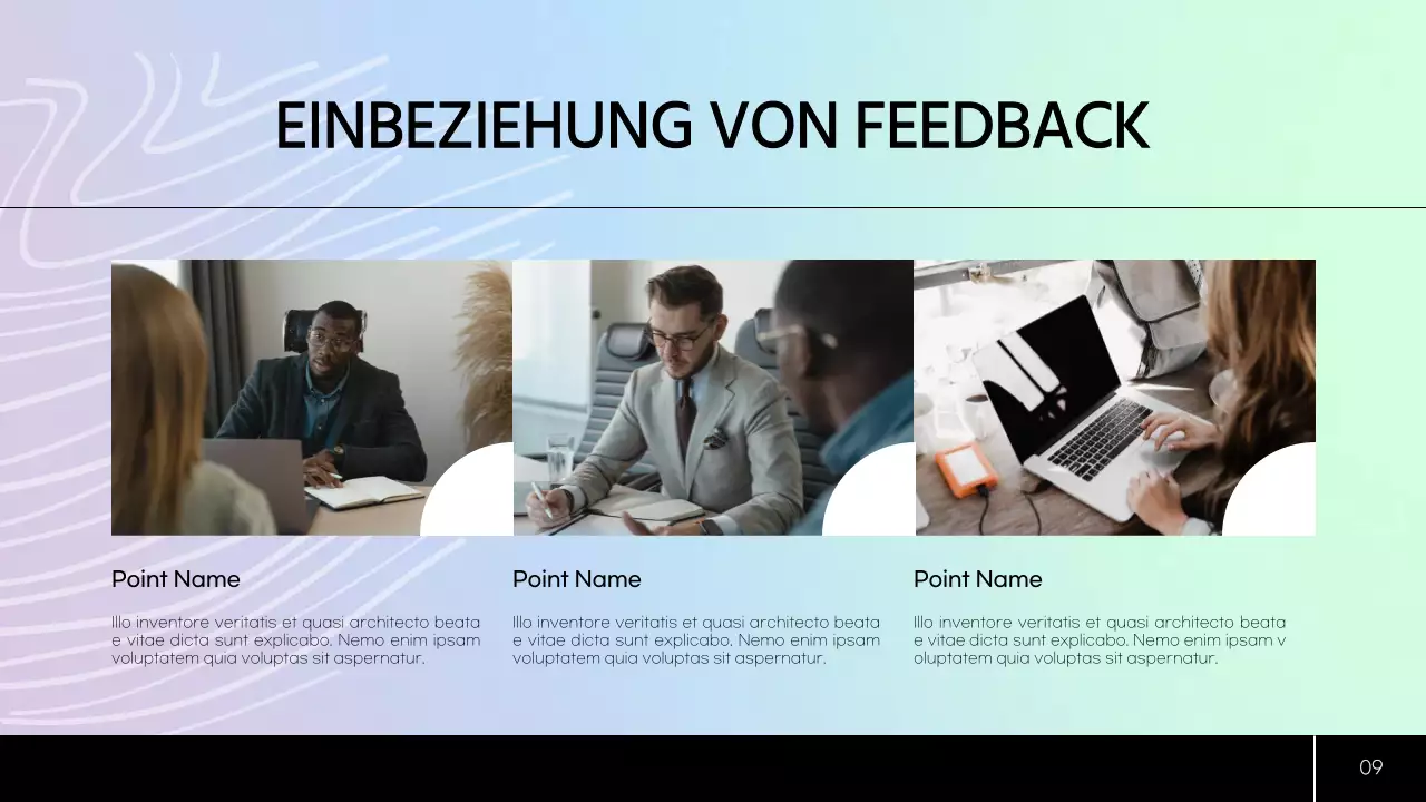 Grüner und blauer moderner Studienplan Unterrichtsmaterial