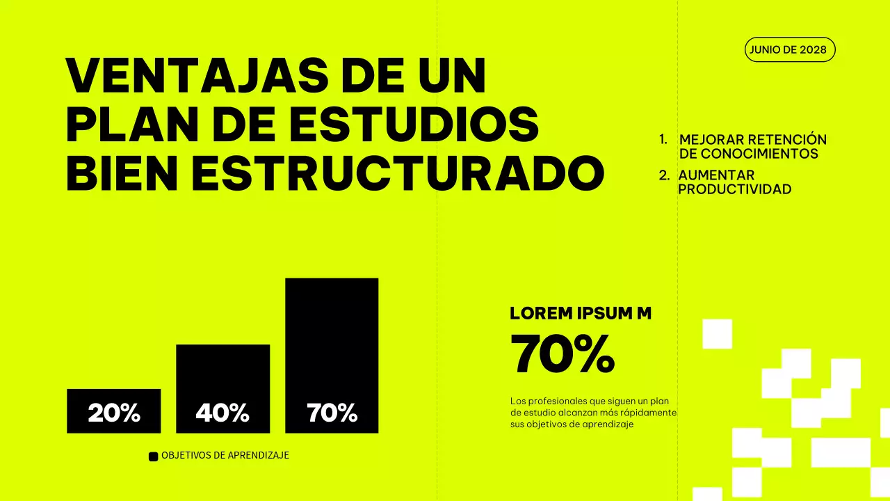 Material de clase del plan de estudio de mejora de las tendencias gris y lima