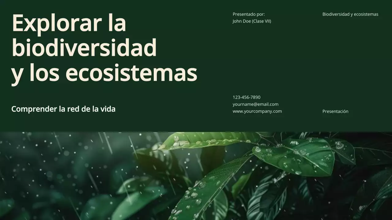 Green Modern Biodiversidad y Ecosistemas Material de estudio