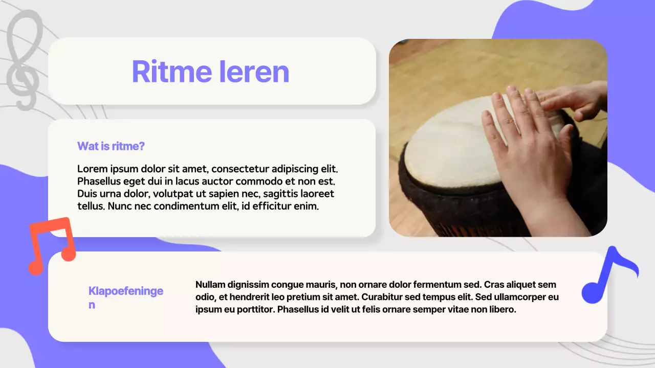 Paarse Popmuziek Melody Makers Studiemateriaal