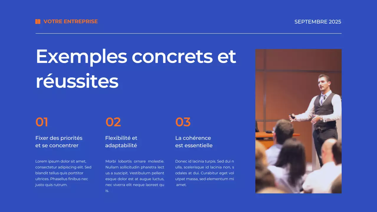 Plan de gestion du temps bleu simple Matériel d'étude