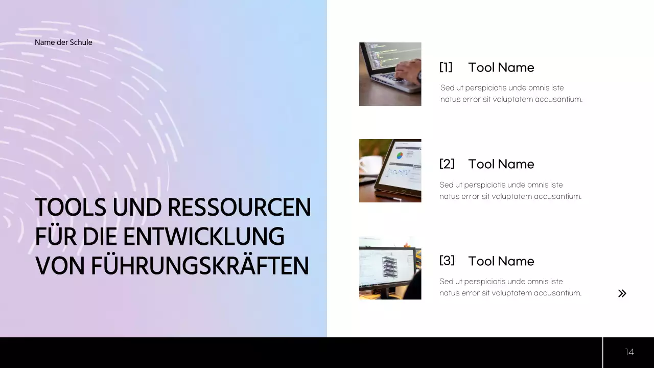 Grüner und blauer moderner Studienplan Unterrichtsmaterial