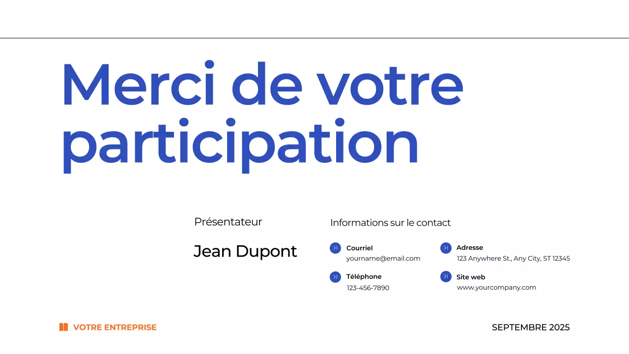 Plan de gestion du temps bleu simple Matériel d'étude
