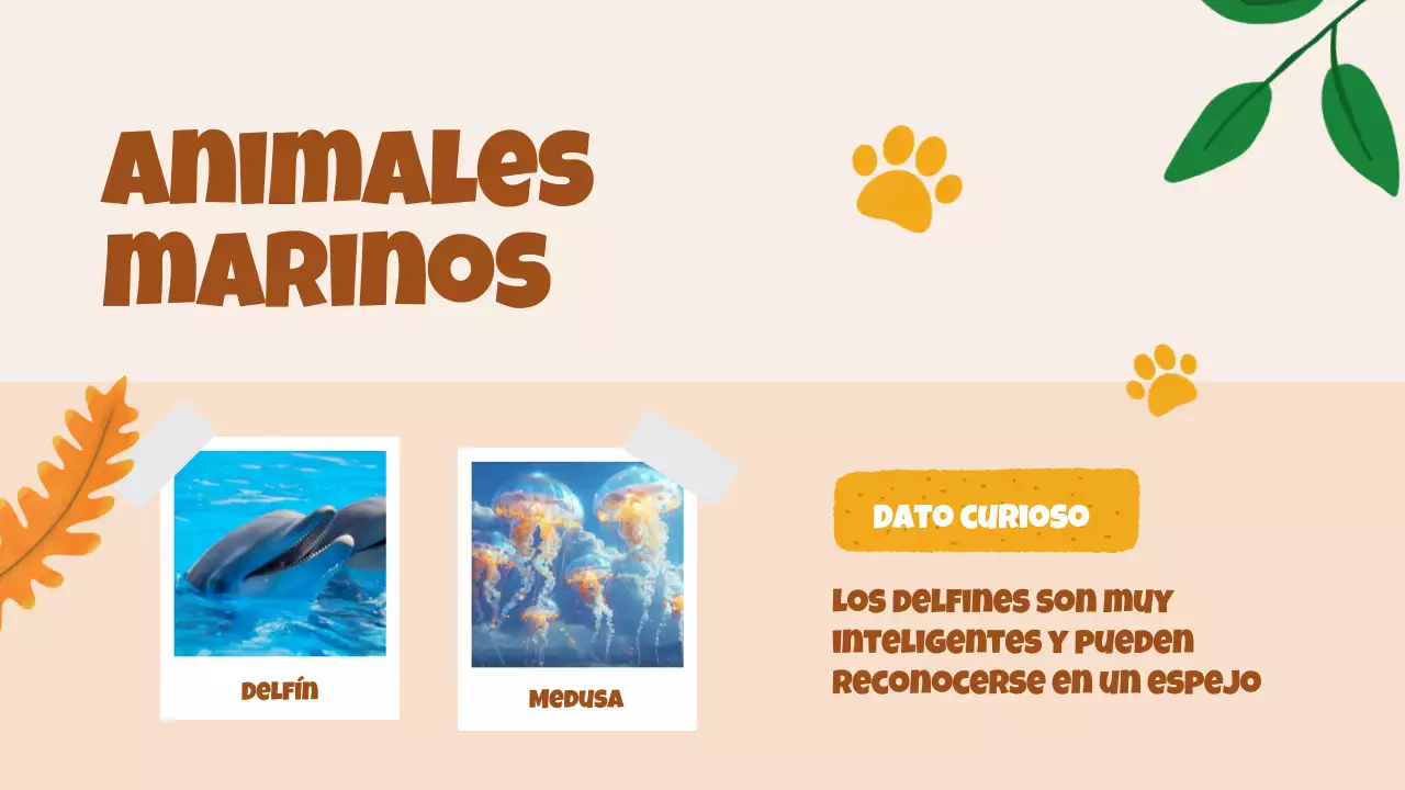 Beige Animation Descubrir a los animales Material de estudio