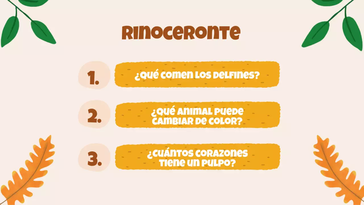 Beige Animation Descubrir a los animales Material de estudio
