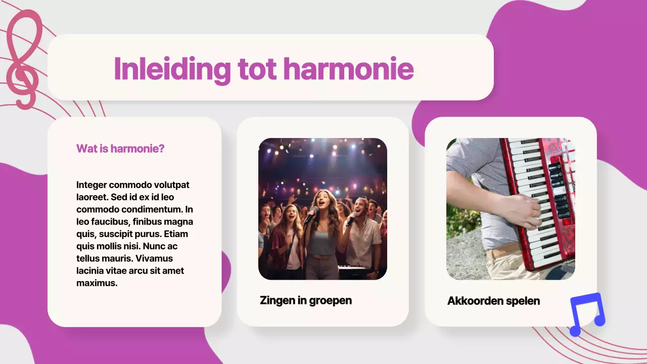 Paarse Popmuziek Melody Makers Studiemateriaal