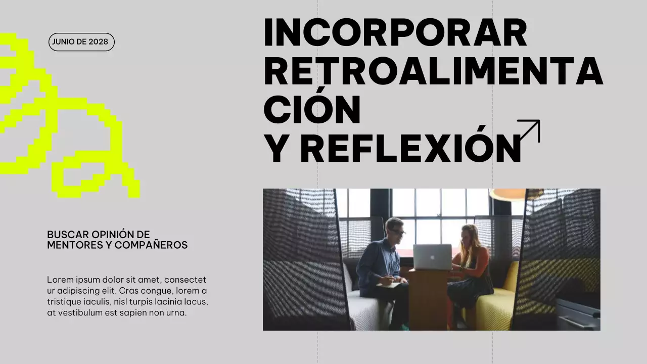 Material de clase del plan de estudio de mejora de las tendencias gris y lima