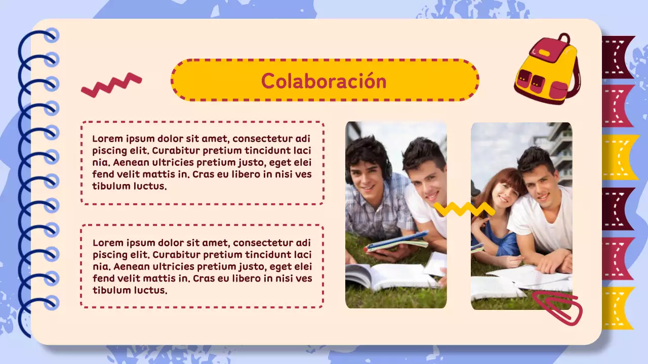 Material de estudio del proyecto de grupo de animación Purple