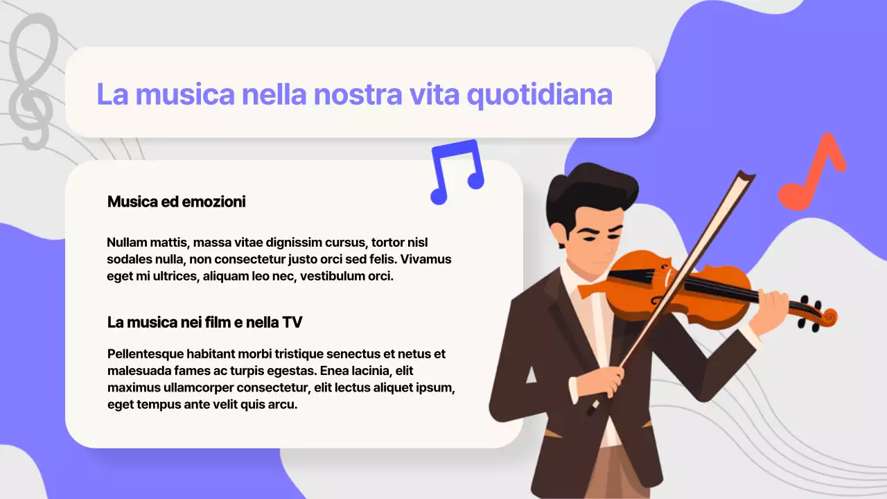 Materiale di studio sui Melody Makers della musica pop viola