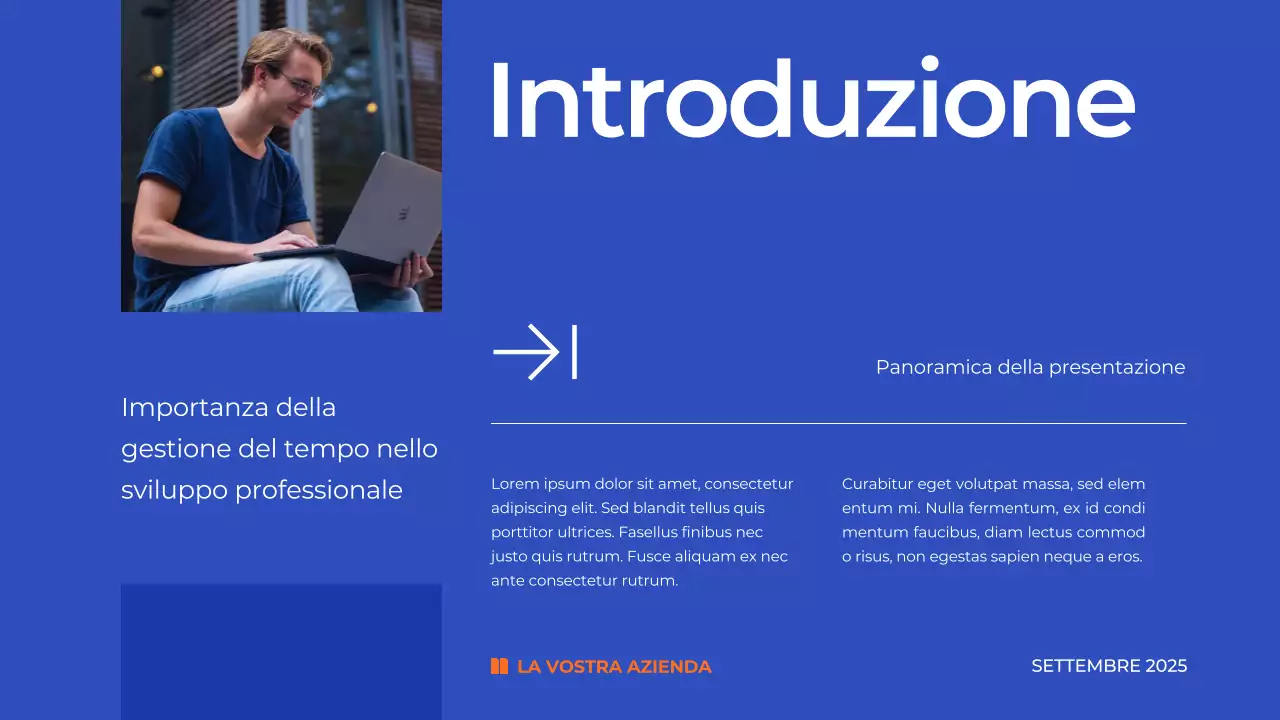 Materiale di studio del Piano di gestione del tempo blu semplice