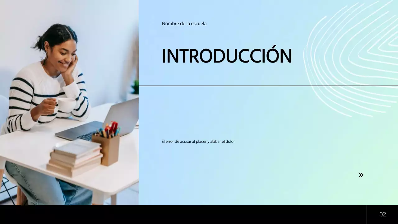 Plan de estudio moderno verde y azul Material de clase