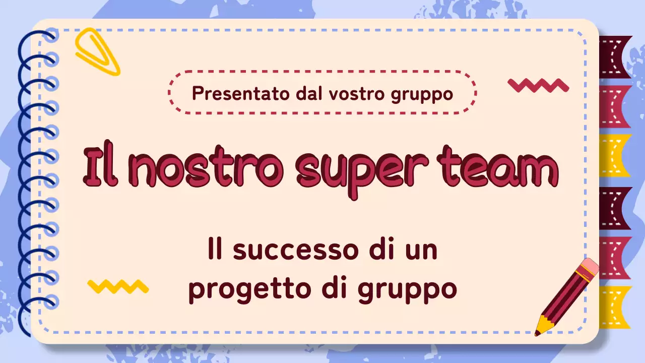 Materiale di studio per il progetto di gruppo di animazione viola