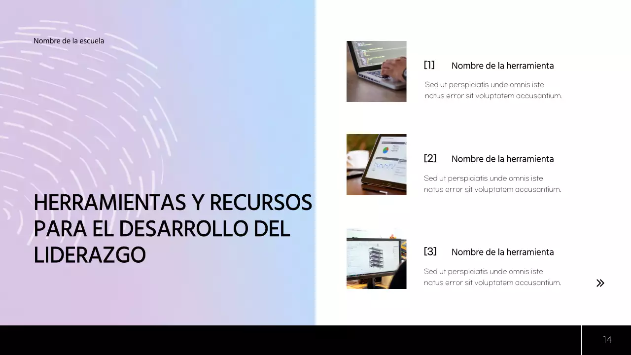 Plan de estudio moderno verde y azul Material de clase