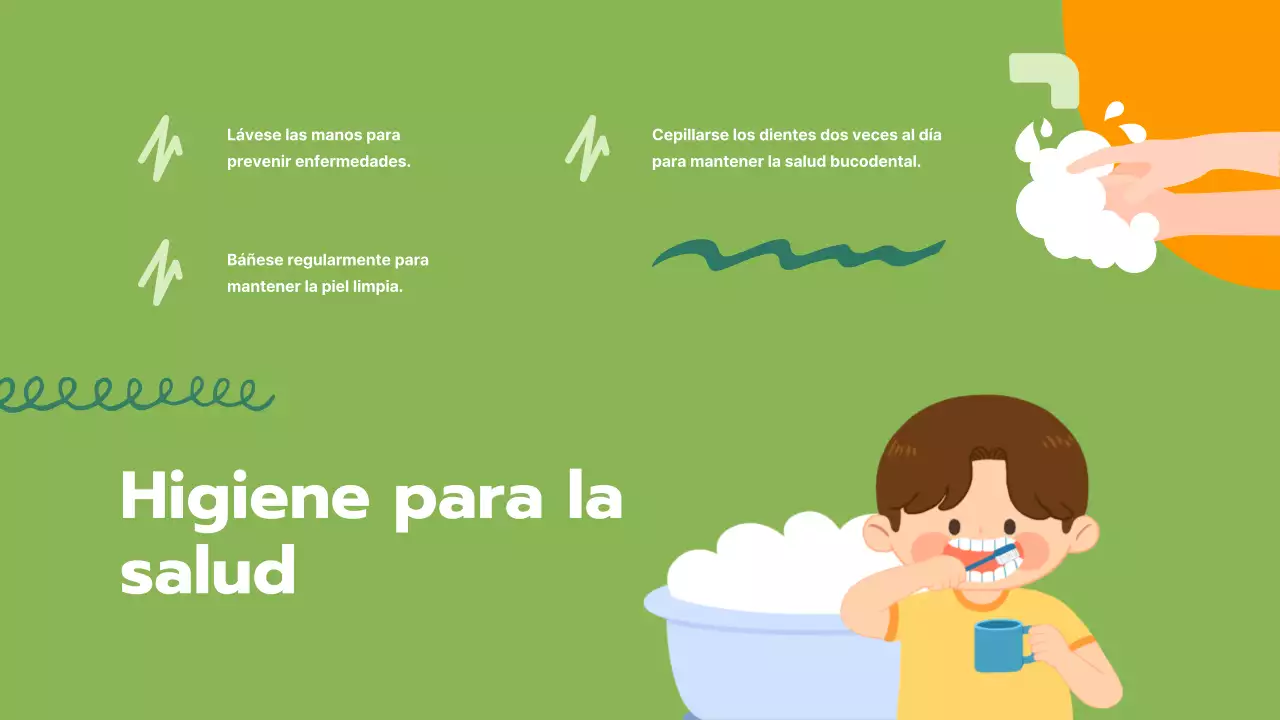 Green Simple Nutrición y Vida Sana Material de clase