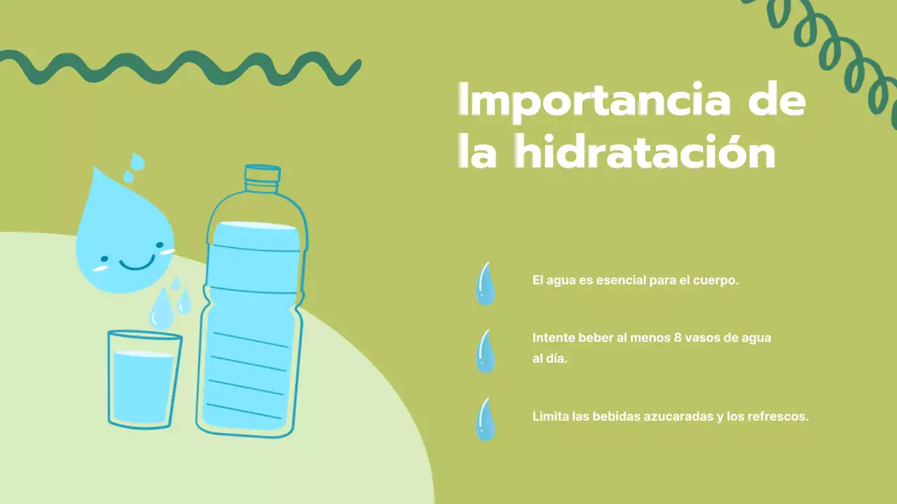 Green Simple Nutrición y Vida Sana Material de clase