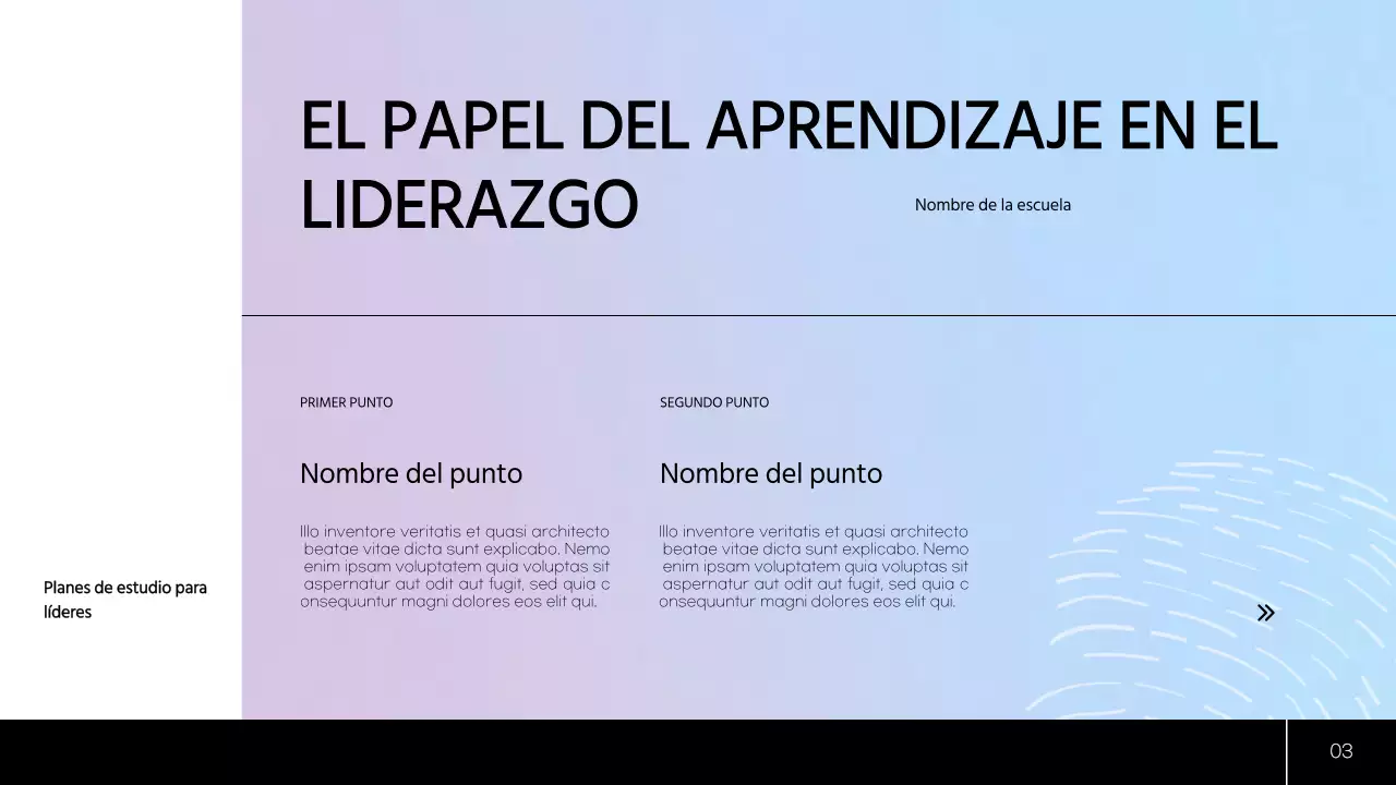 Plan de estudio moderno verde y azul Material de clase