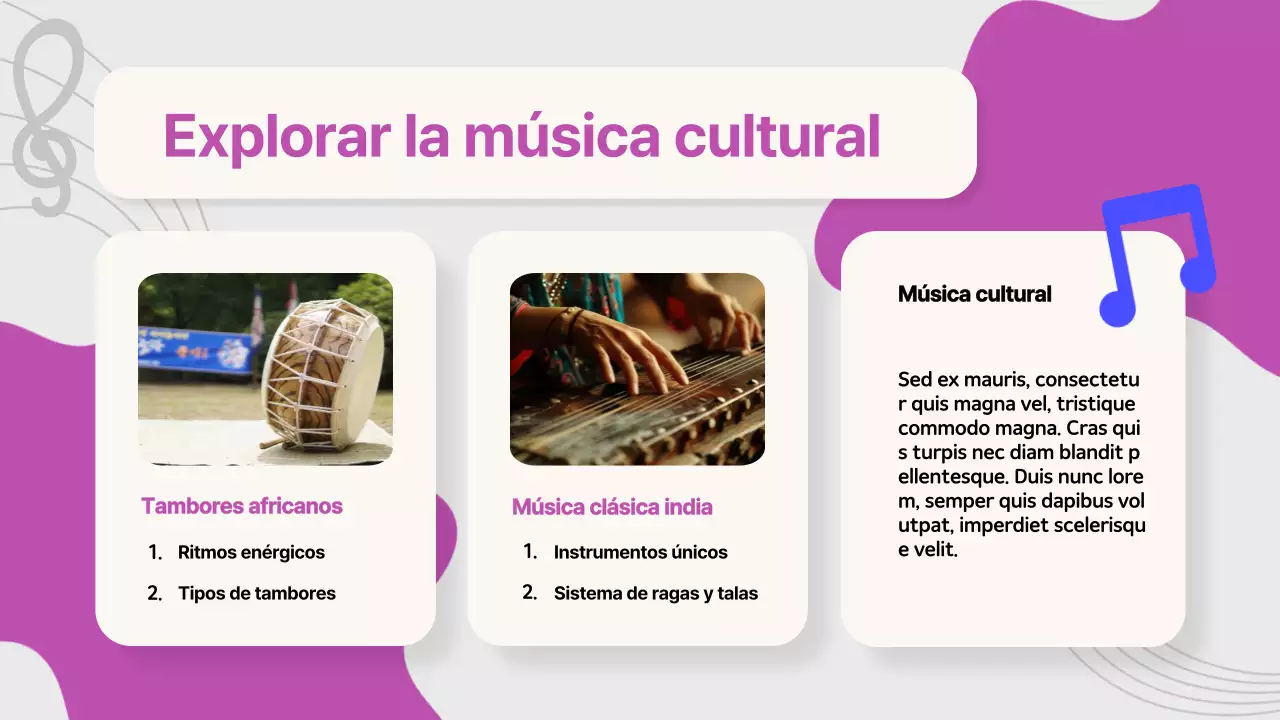 Purple Pop Music Melody Makers Material de estudio