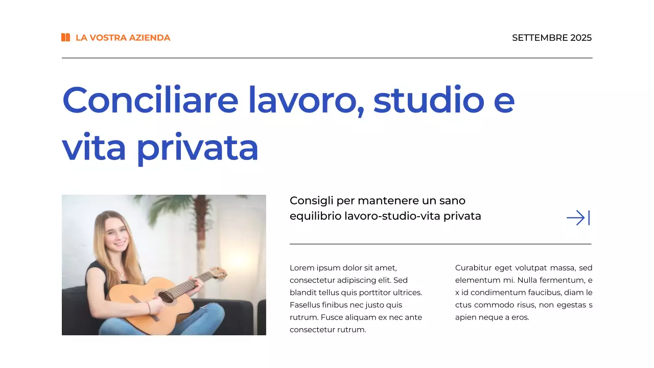 Materiale di studio del Piano di gestione del tempo blu semplice