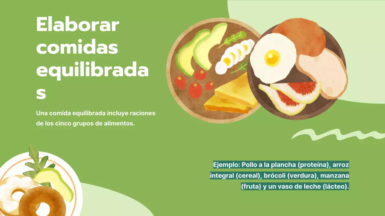 Green Simple Nutrición y Vida Sana Material de clase