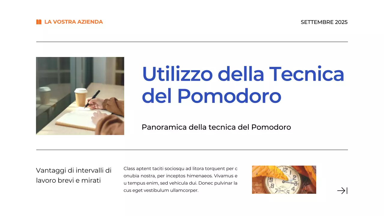 Materiale di studio del Piano di gestione del tempo blu semplice