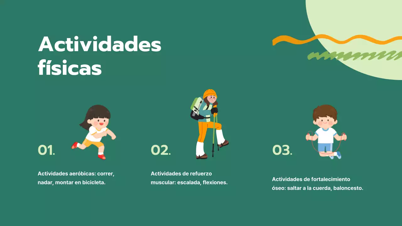 Green Simple Nutrición y Vida Sana Material de clase