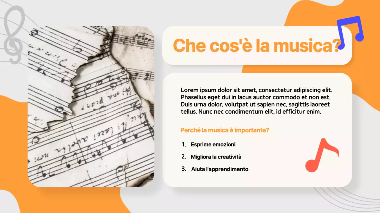 Materiale di studio sui Melody Makers della musica pop viola