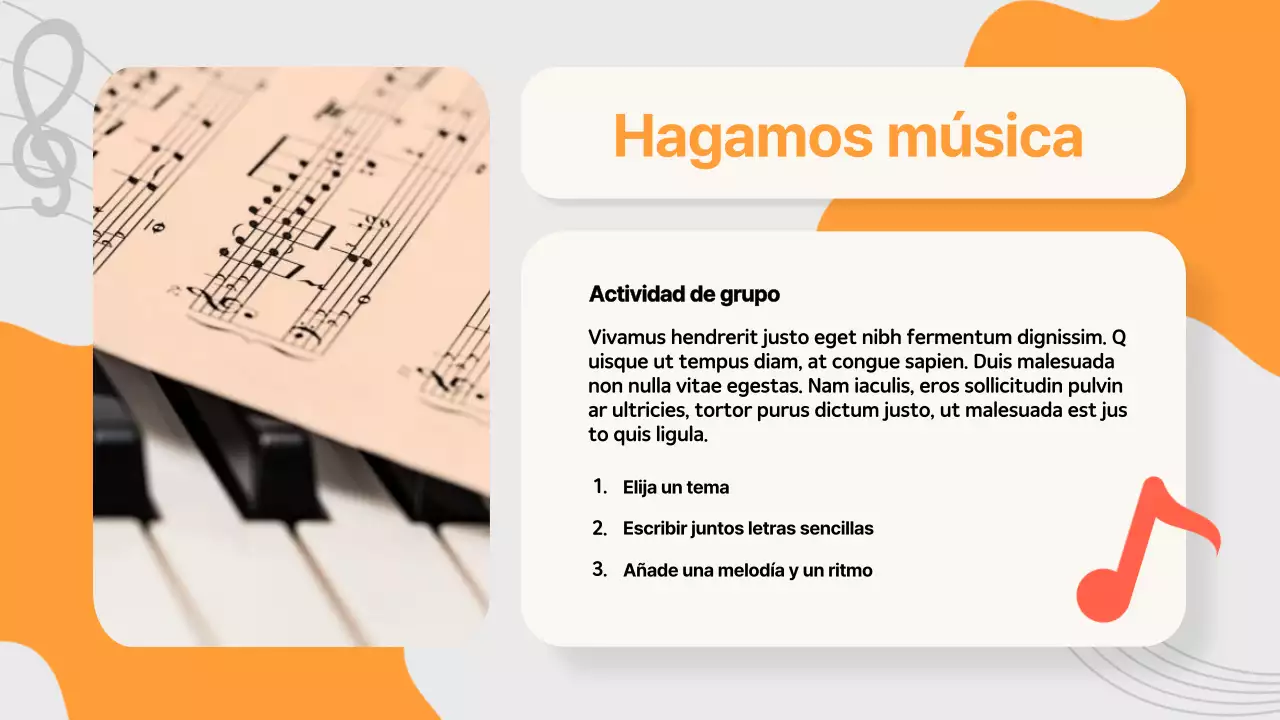 Purple Pop Music Melody Makers Material de estudio