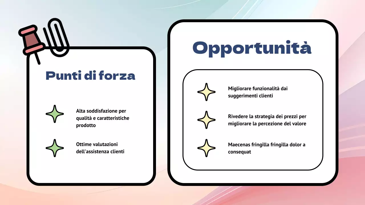 Sondaggio di feedback sui prodotti Rainbow Modern