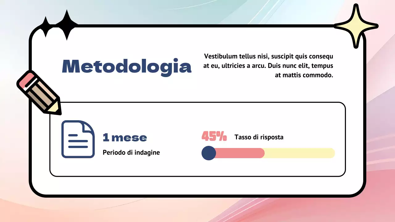 Sondaggio di feedback sui prodotti Rainbow Modern