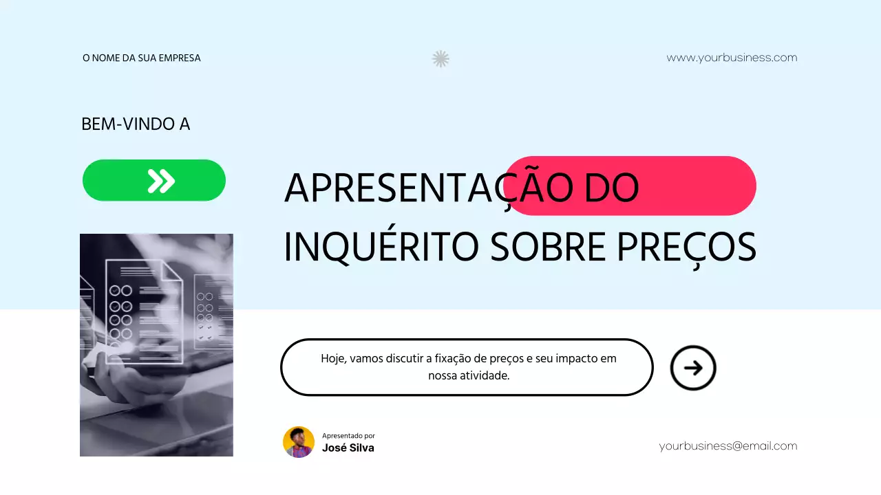 Inquérito sobre a estratégia moderna de fixação de preços para empresas vermelhas e verdes