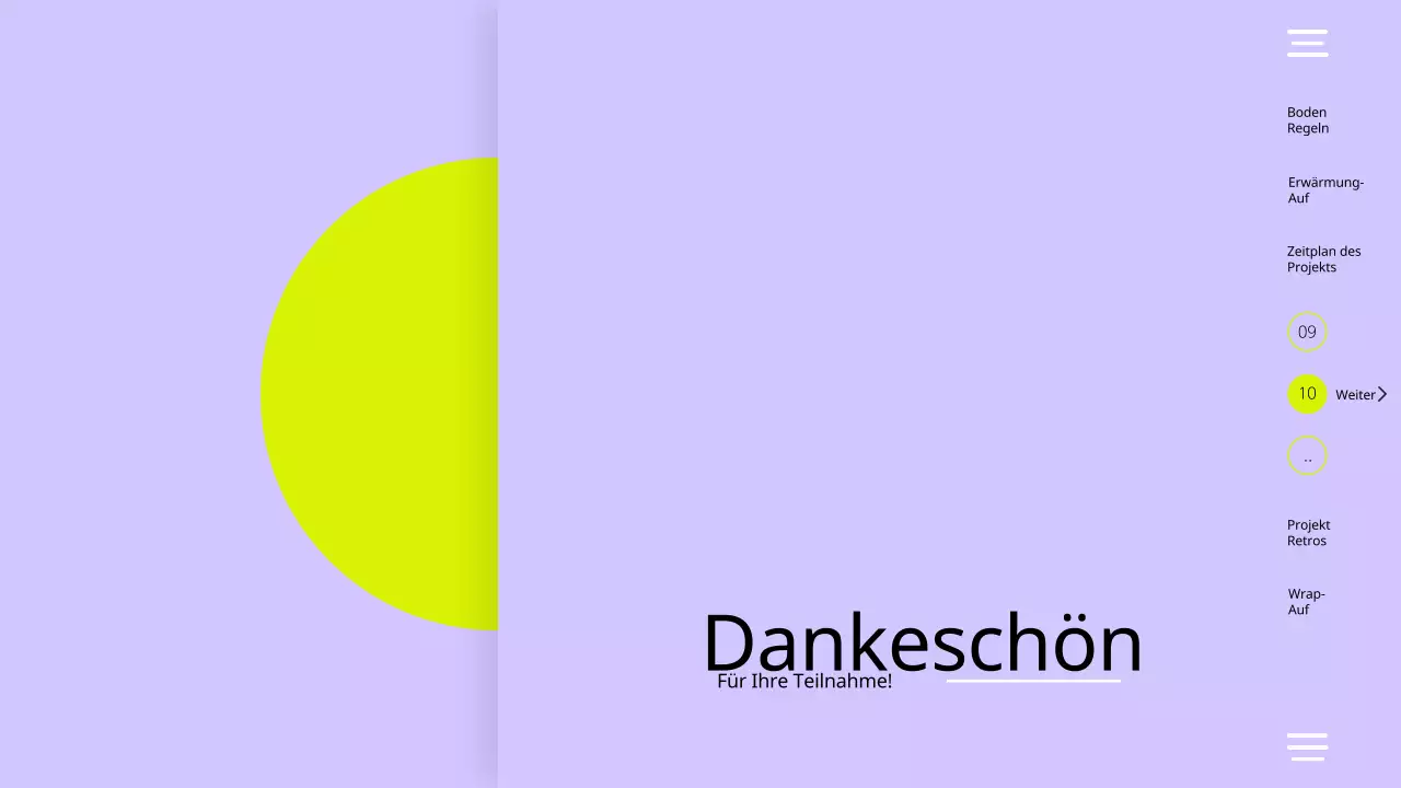 Violett Gelb Modern Einfach Team Retrospektive