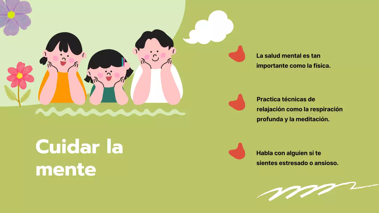 Green Simple Nutrición y Vida Sana Material de clase